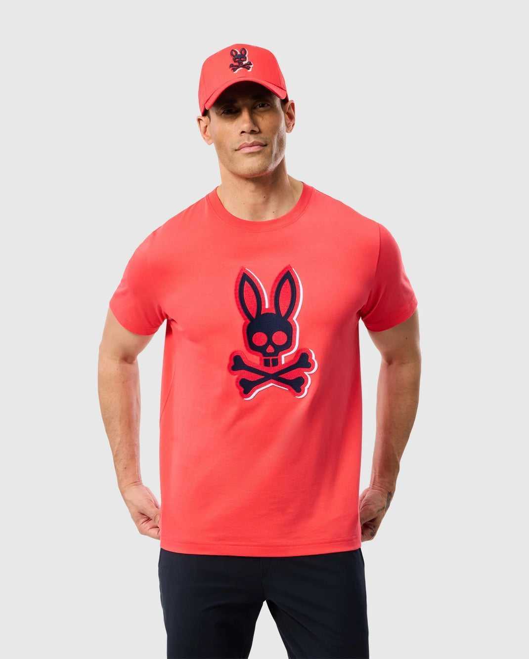 Tees Psycho Bunny Kayden Graphic Tee Hibiscus Homme | SEA-98989797